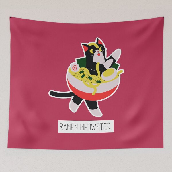 Item preview, Ramen meowster #CatGifts #CatLady #CatMom #CatDad #CatLife designed and sold by Anna Halasek.