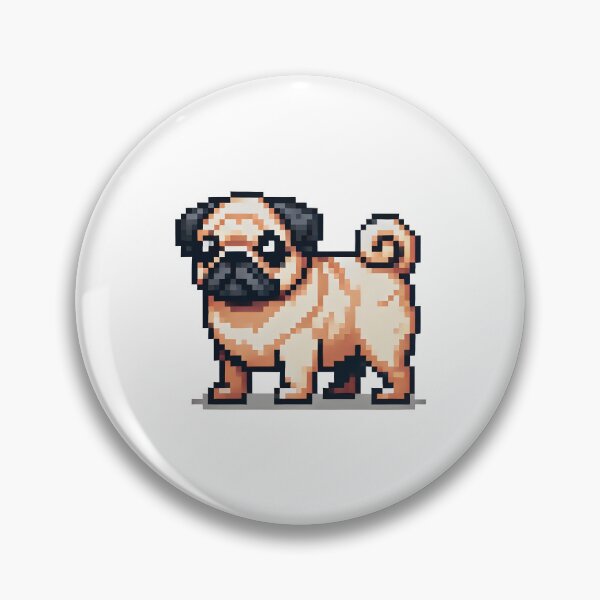 Item preview, Pixel Pug Puppie designed and sold by The Unique Geek.