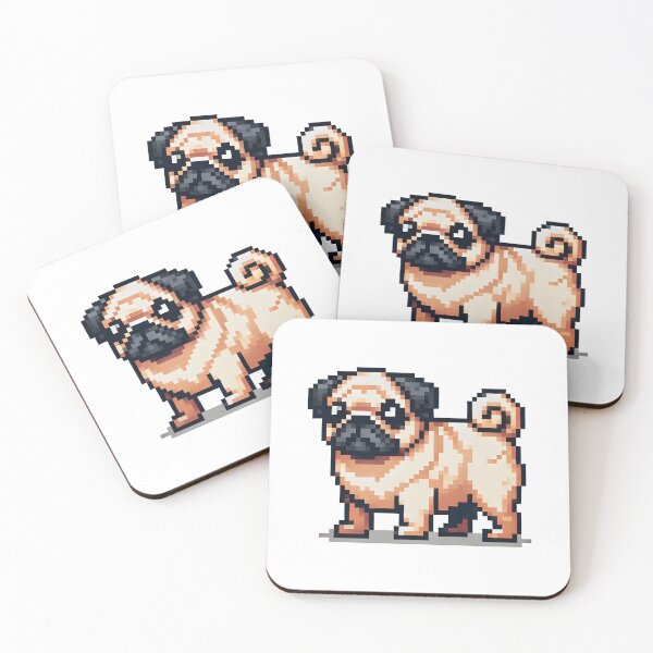 Item preview, Pixel Pug Puppie designed and sold by The Unique Geek.