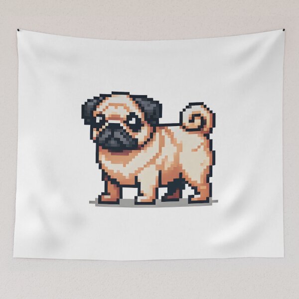 Item preview, Pixel Pug Puppie designed and sold by The Unique Geek.
