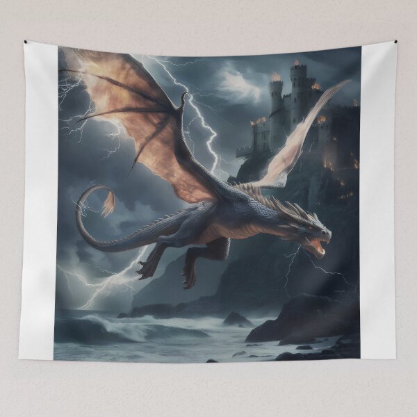 Item preview, Flight of the majestic dragon. designed and sold by MyHappyArtShop.