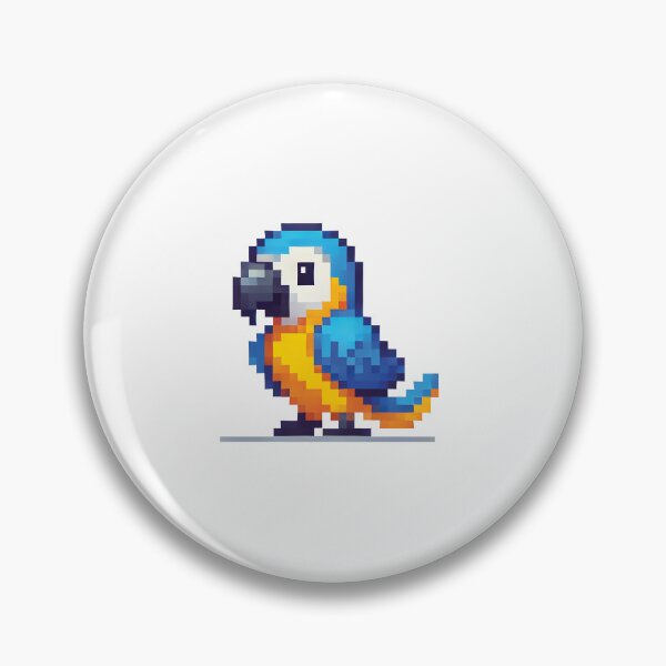 Item preview, Pixel Parrot Baby (Chick) designed and sold by The Unique Geek.