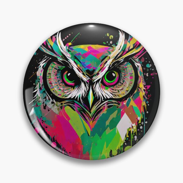 Item preview, Colorful owl designed and sold by GRACIART-FR.