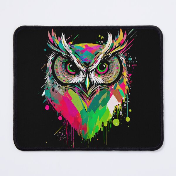 Item preview, Colorful owl designed and sold by GRACIART-FR.