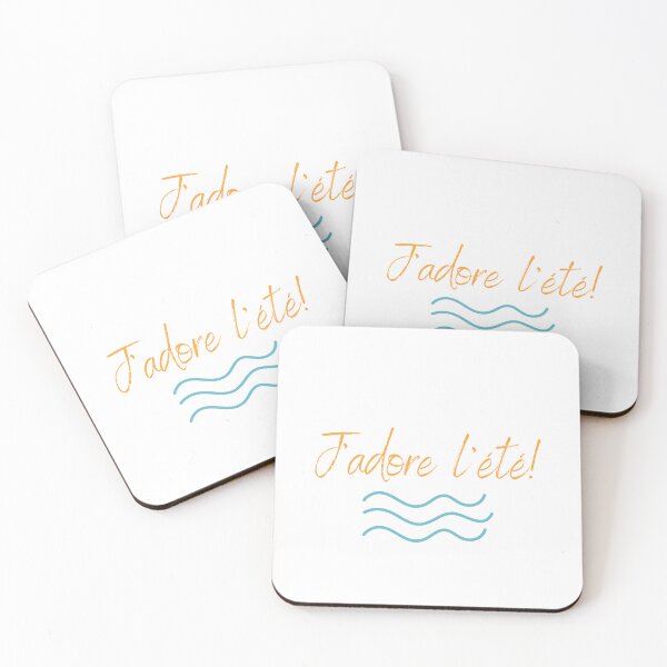 Item preview, French: J’adore l’été  designed and sold by High Tide Studio.