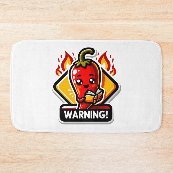 Item preview, Warning Flaming Hot Chili Pepper Reading Book designed and sold by PedroStyle.