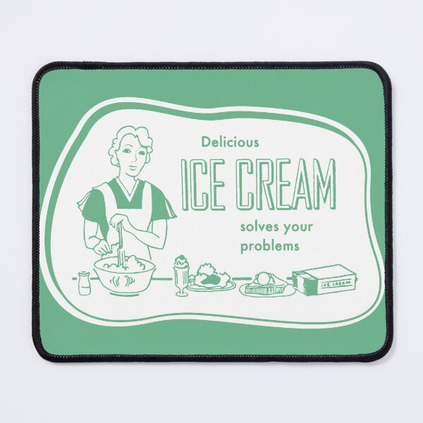 Item preview, vintage 1930's Delicious Ice Cream Solves Your Problems! designed and sold by Tonyv773.