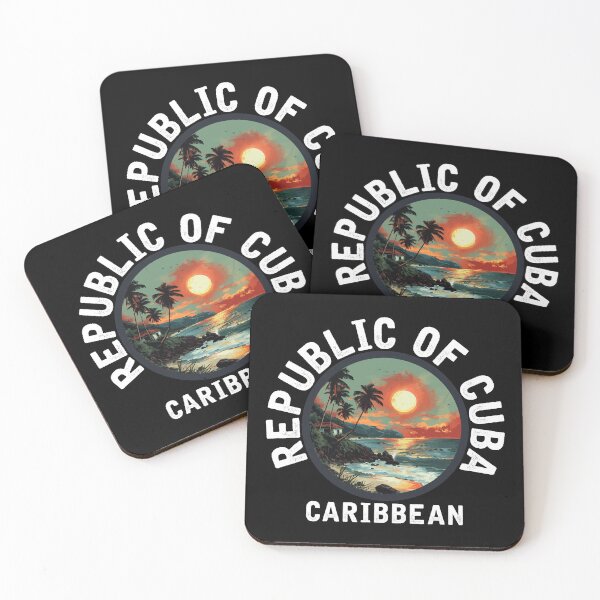 Item preview, Republic Of Cuba - Caribbean (with White Lettering) designed and sold by VelvetRoom.