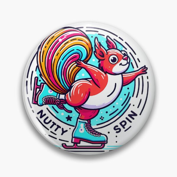 Item preview, Skating Squirrel Spin - Nutty Spin designed and sold by beyazart.