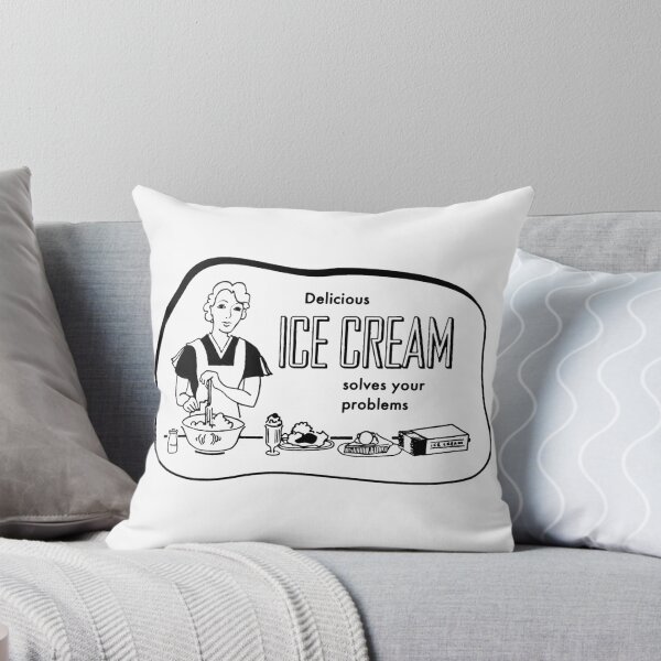 Item preview, antique 1930's Delicious Ice Cream Solves Your Problems! designed and sold by Tonyv773.