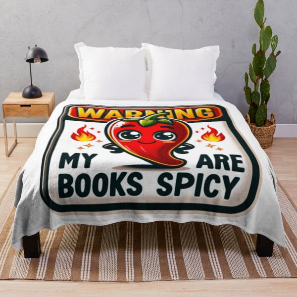 Item preview, Warning My Books Are Spicy designed and sold by PedroStyle.