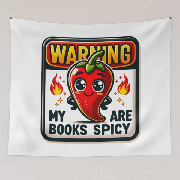 Item preview, Warning My Books Are Spicy designed and sold by PedroStyle.