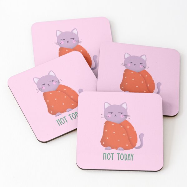 Item preview, Not today kawaii cat designed and sold by oryzasian.