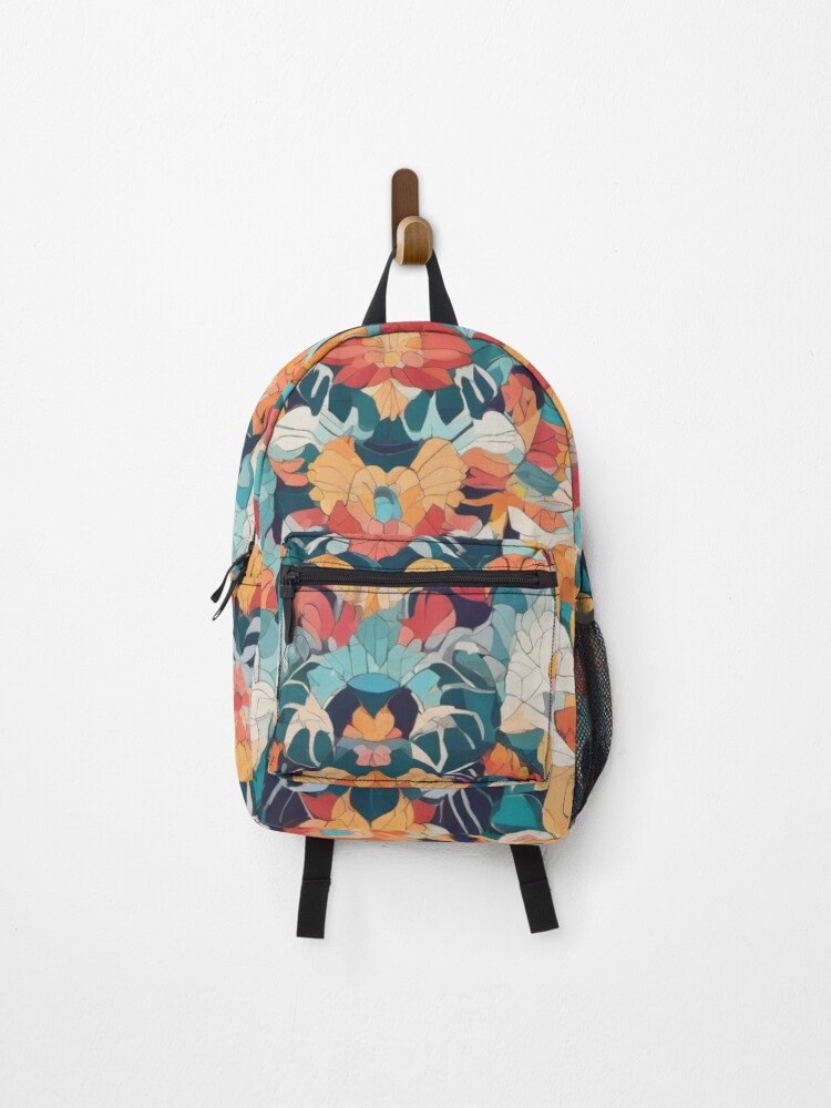 Thumbnail 1 of 3, Backpack, Colorful Pattern designed and sold by Asiantrendzz.