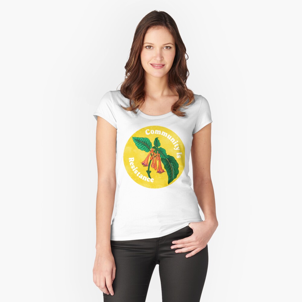Item preview, Fitted Scoop T-Shirt designed and sold by fabfeminist.