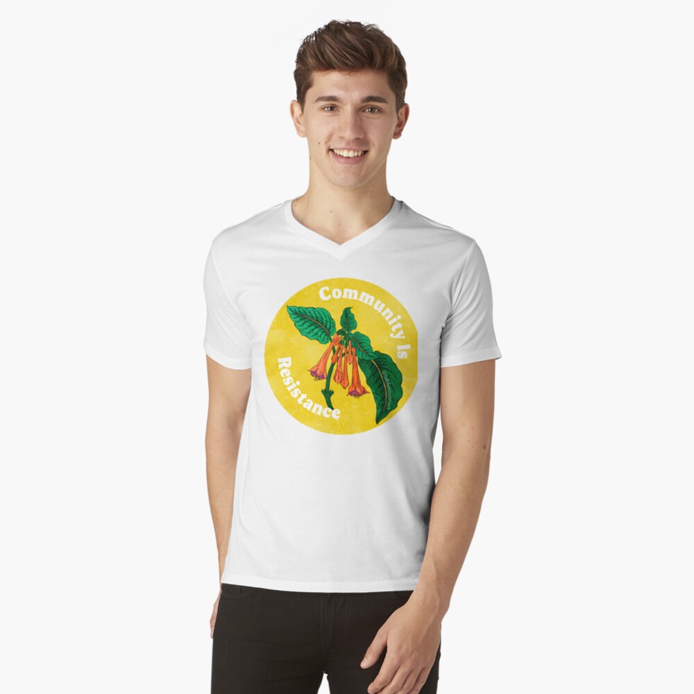 Item preview, V-Neck T-Shirt designed and sold by fabfeminist.