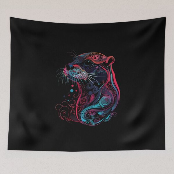 Item preview, Stylized Otter designed and sold by HarmonyTheKoala.