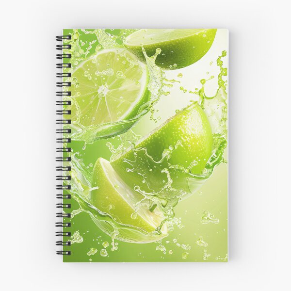 Item preview, Fresh limes splashing in water on a green background. designed and sold by Jerhus.