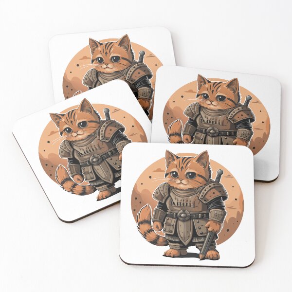 Item preview, Feline Knight's Enchanted Armor designed and sold by Alahchin Art.