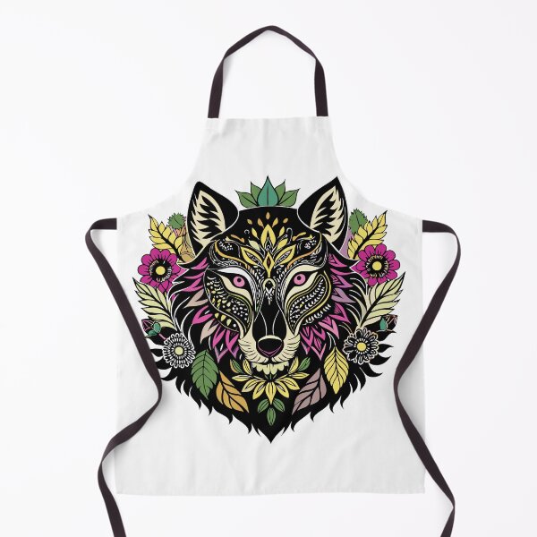 Item preview, Enchanted Bloom Wolf Head designed and sold by Alahchin Art.