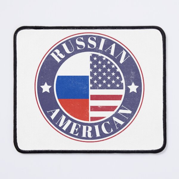 Item preview, Proud Russian-American Badge - Russia Flag designed and sold by chrisrivait.