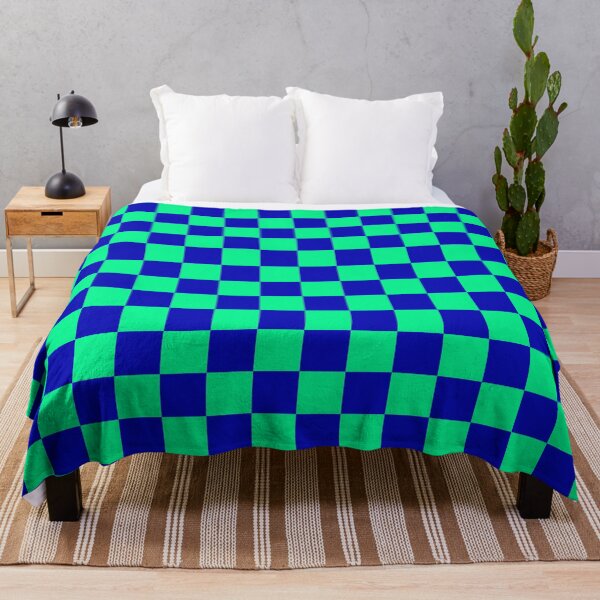 Item preview, Blue Green Checker Pattern Design designed and sold by PatternTitan.