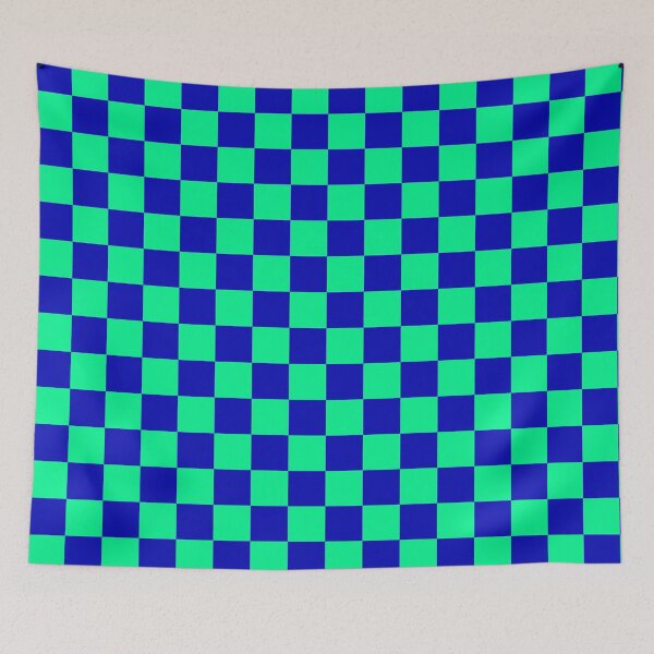 Item preview, Blue Green Checker Pattern Design designed and sold by PatternTitan.