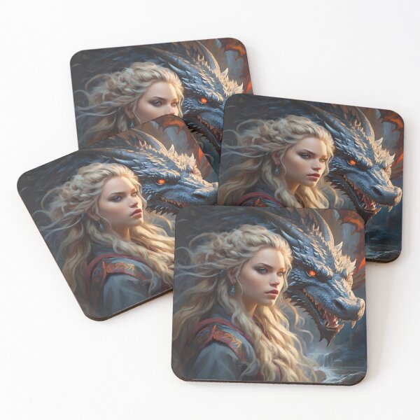 Item preview, Blonde Girl With Dragon designed and sold by Marcicev-Bojan.