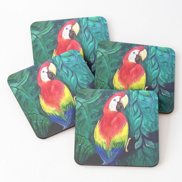 Item preview, Colourful Parrot Painting : Artist : Gretel Moss designed and sold by Gretel Moss.
