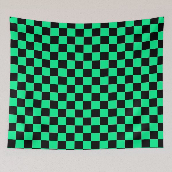 Item preview, Green Black Checker Pattern Design designed and sold by PatternTitan.