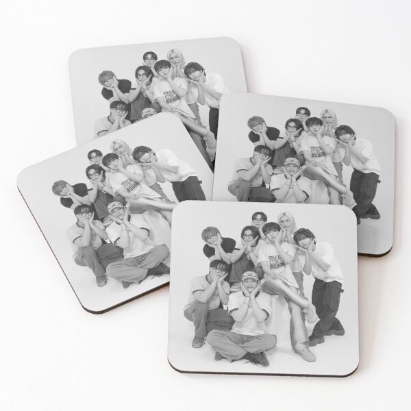 Item preview, cute STRAY KIDS SKZ summer 2024 ATE ot8 kpop b&w designed and sold by Kpop-Noona.