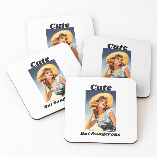 Item preview, Cute but Dangerous Retro  designed and sold by Travelslightly.