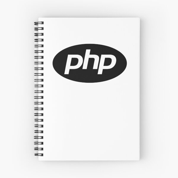 Item preview, PHP Black & White Language Logo T-Shirt designed and sold by Rainwater Merch.