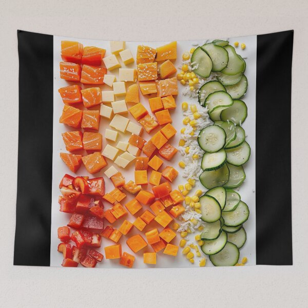 Item preview, Freshly cut vegetables and rice for a colorful salad designed and sold by Jerhus.