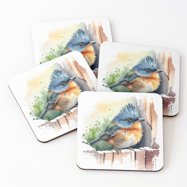 Artikelvorschau, Aquarellvogel entworfen und verkauft von Maria Dryfhout.