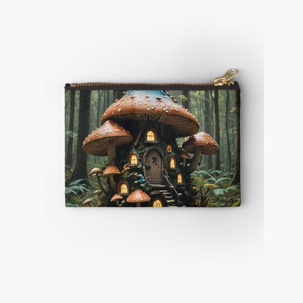 Item preview, A fairy mushroom house in an enchanted bioluminescent forest designed and sold by KING TK.
