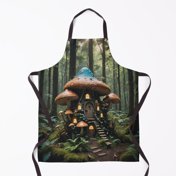 Item preview, A fairy mushroom house in an enchanted bioluminescent forest designed and sold by KING TK.