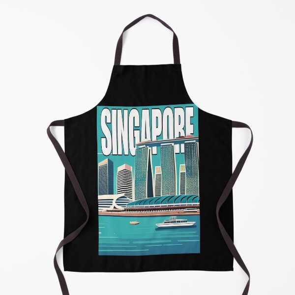 Item preview, Singapore Skyline Illustration Travel Art designed and sold by jessephotoart.