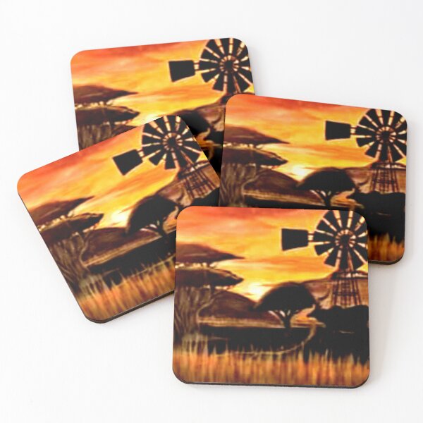 Item preview, Windmill Sunset: Original Painting at Bailey Country House : Artist: Gretel Moss designed and sold by Gretel Moss.