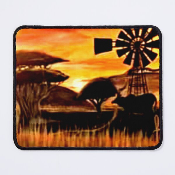 Item preview, Windmill Sunset: Original Painting at Bailey Country House : Artist: Gretel Moss designed and sold by Gretel Moss.