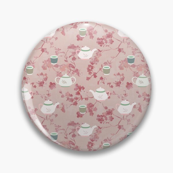 Item preview, Tea pot cherry blossom pink designed and sold by Alessandro Remo Mazzoni Remotextiles.