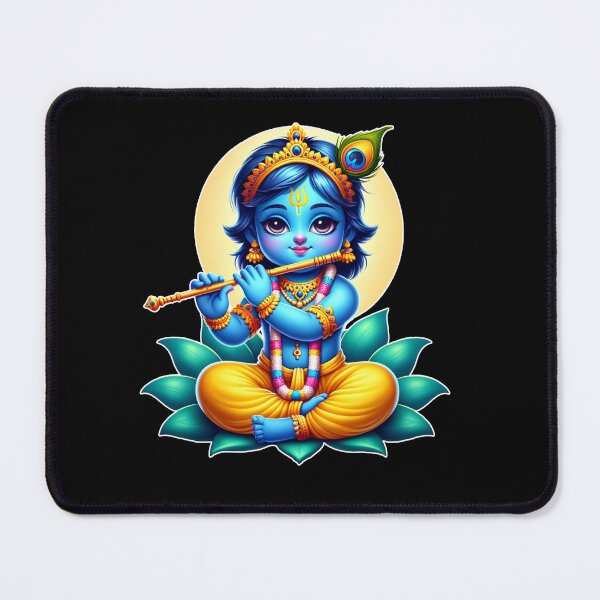 Item preview, Lord Krishna Hinduism mantra designed and sold by DivineMovement.
