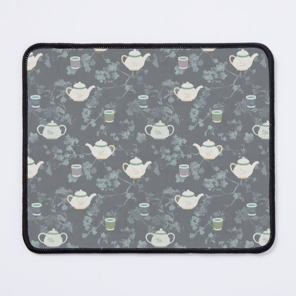Item preview,  Tea pot cherry blossom  gray designed and sold by Alessandro Remo Mazzoni Remotextiles.