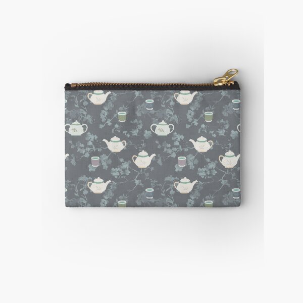 Item preview,  Tea pot cherry blossom  gray designed and sold by Alessandro Remo Mazzoni Remotextiles.