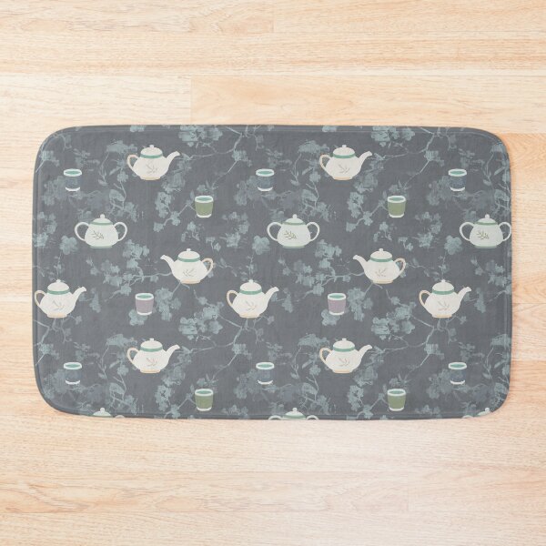 Item preview,  Tea pot cherry blossom  gray designed and sold by Alessandro Remo Mazzoni Remotextiles.