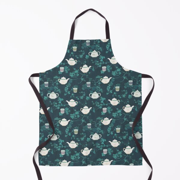 Item preview, Tea pot cherry blossom green emerald designed and sold by Alessandro Remo Mazzoni Remotextiles.