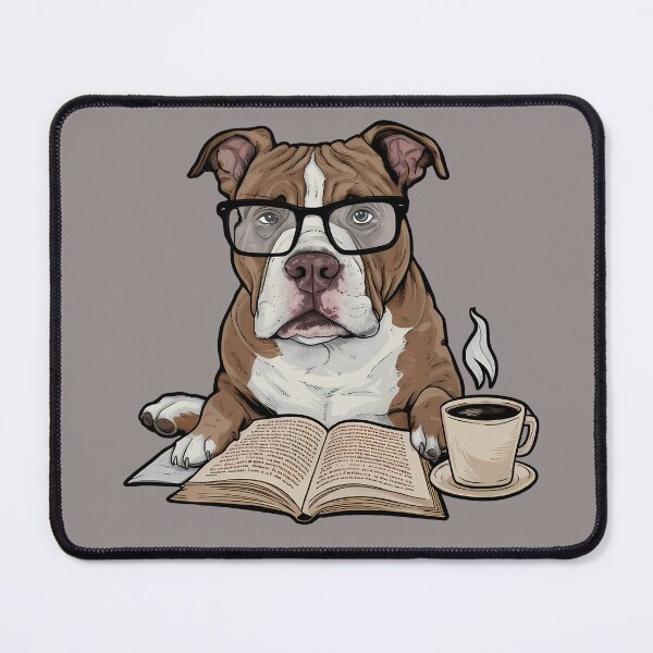 Item preview, Bookworm Dog Sticker: Coffee Vibes - Reading Nook designed and sold by Jackie2024.
