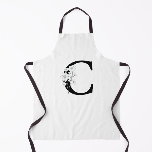 Item preview, Black Letter C Monogram with Flowers designed and sold by To the Lua.