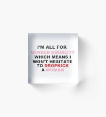 Gender Equality Acrylic Block