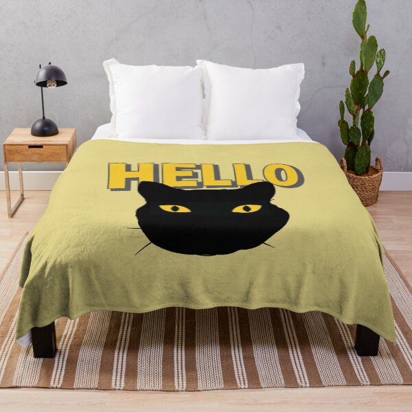 Item preview, Hello from black cat designed and sold by Rbnano.